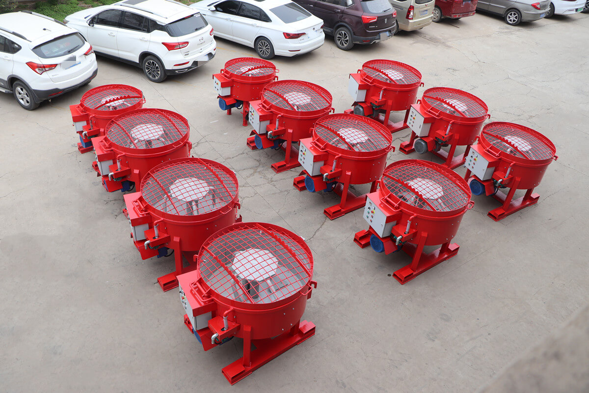 refractory pan mixer for steel industries