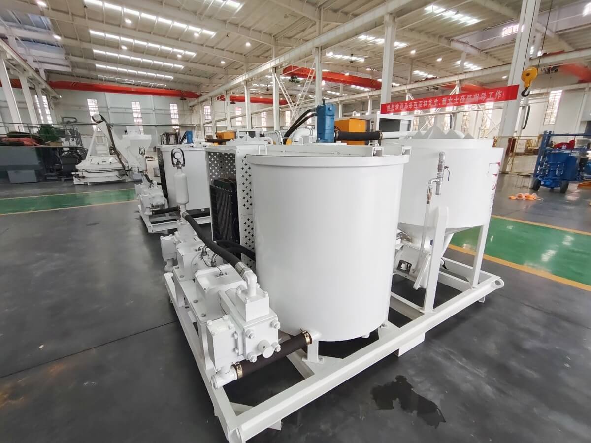 bentonite mixing plant and pump