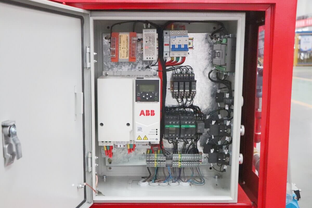 electric control box of refractory spraying machine