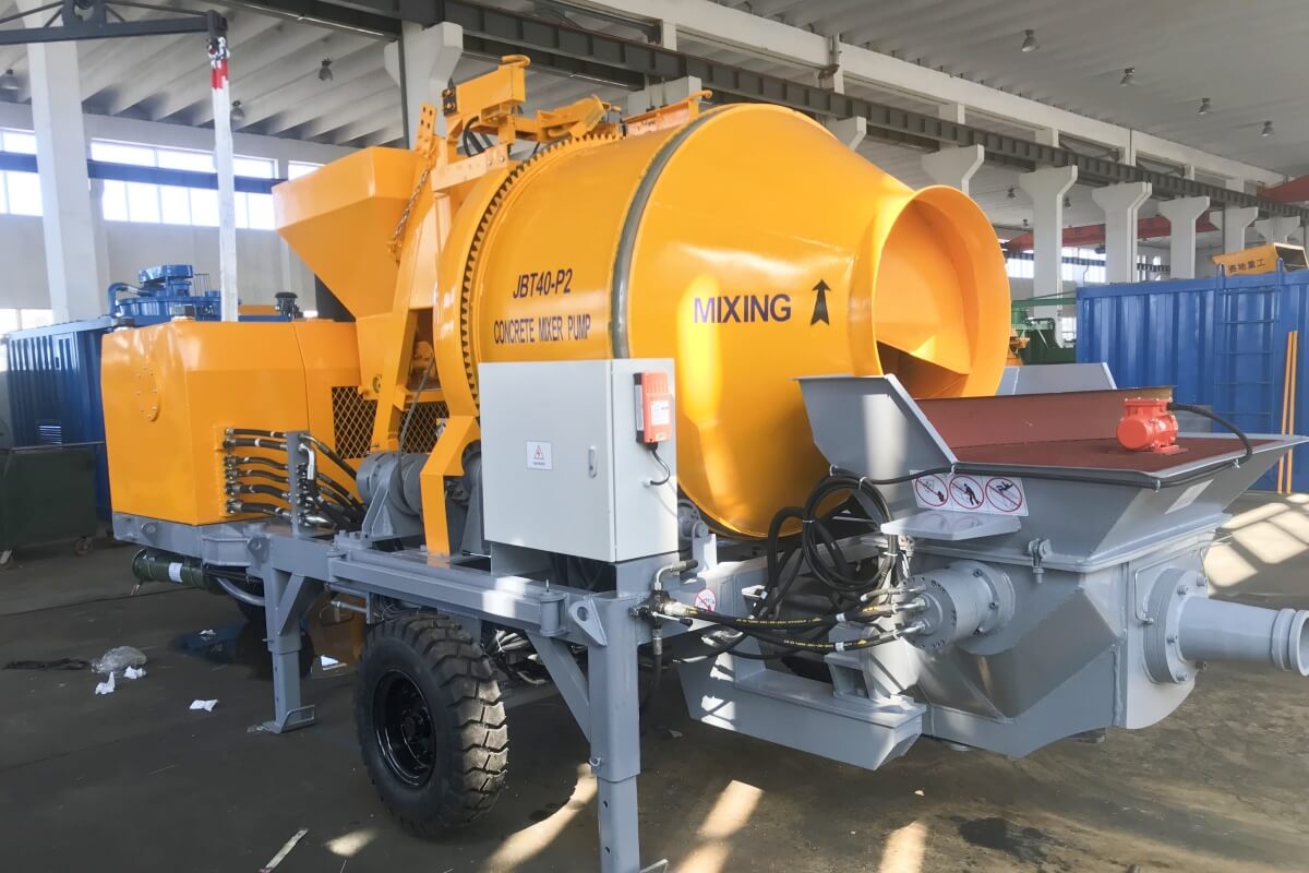 small concrete mixer pump