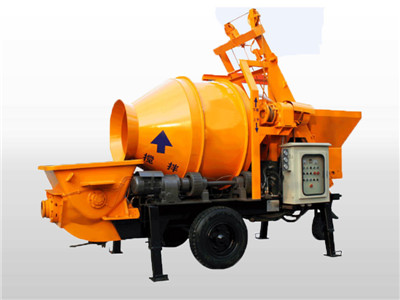 portable concrete pump with mixer