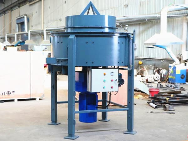 1000kg castable refractory concrete pan mixer