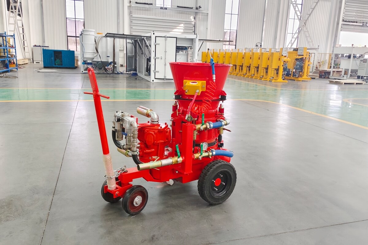 gunning machine for refractory installation work