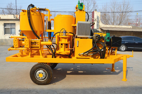 wheel mounted electric driven grout mixer