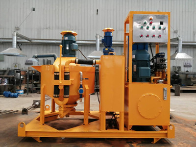 Underground mining grouting plant