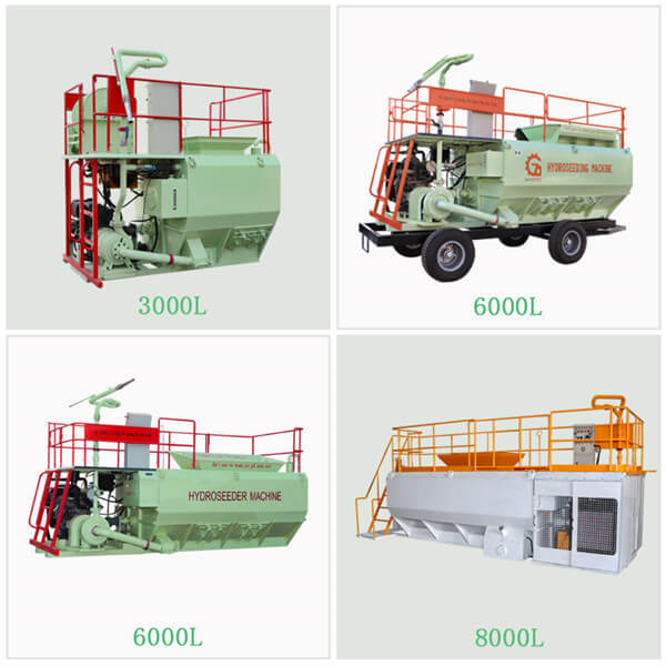 hydroseeder equipment with large capacity