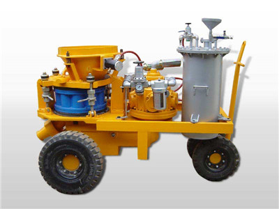 Wet mix shotcrete machine for wall reinforcement