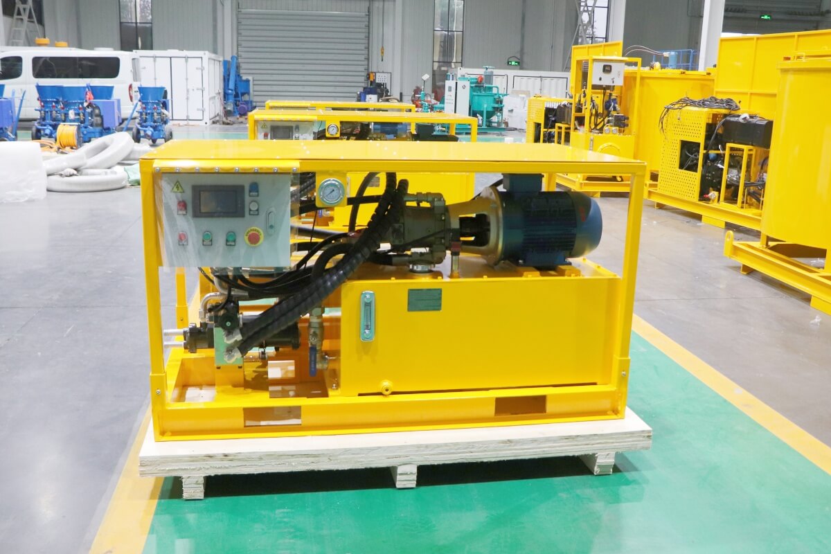 horizontal hydraulic grouting pump