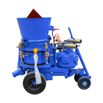 shotcrete pump for spray refractory materials