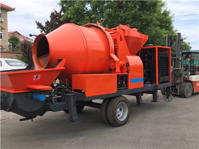 diesel concrete pump with mixer