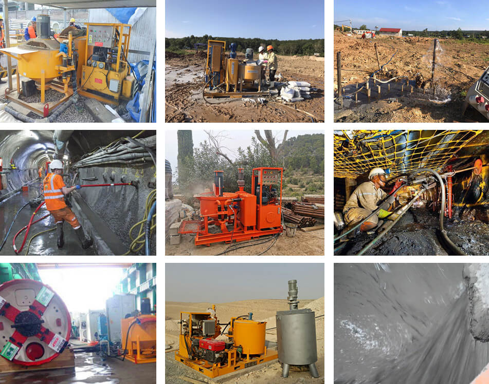 Grouting machine for underground engineering