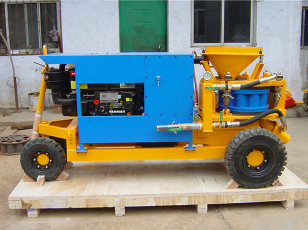 dry function shotcrete machine