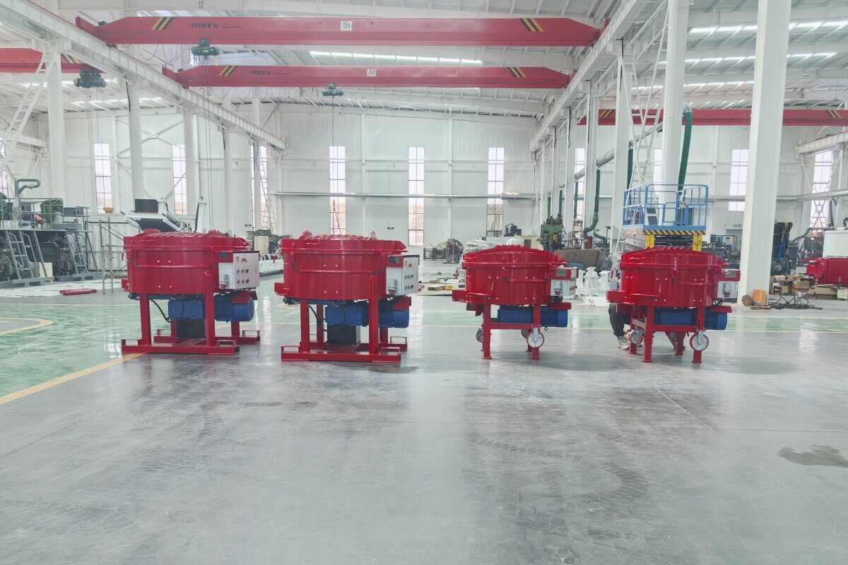 500kg pan mixer for mixing refractory material