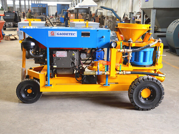 diesel concrete spraying machine price