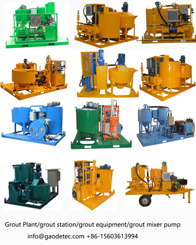 gaodetec grout mixer pump 