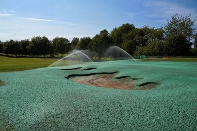 hydroseeder for golf course