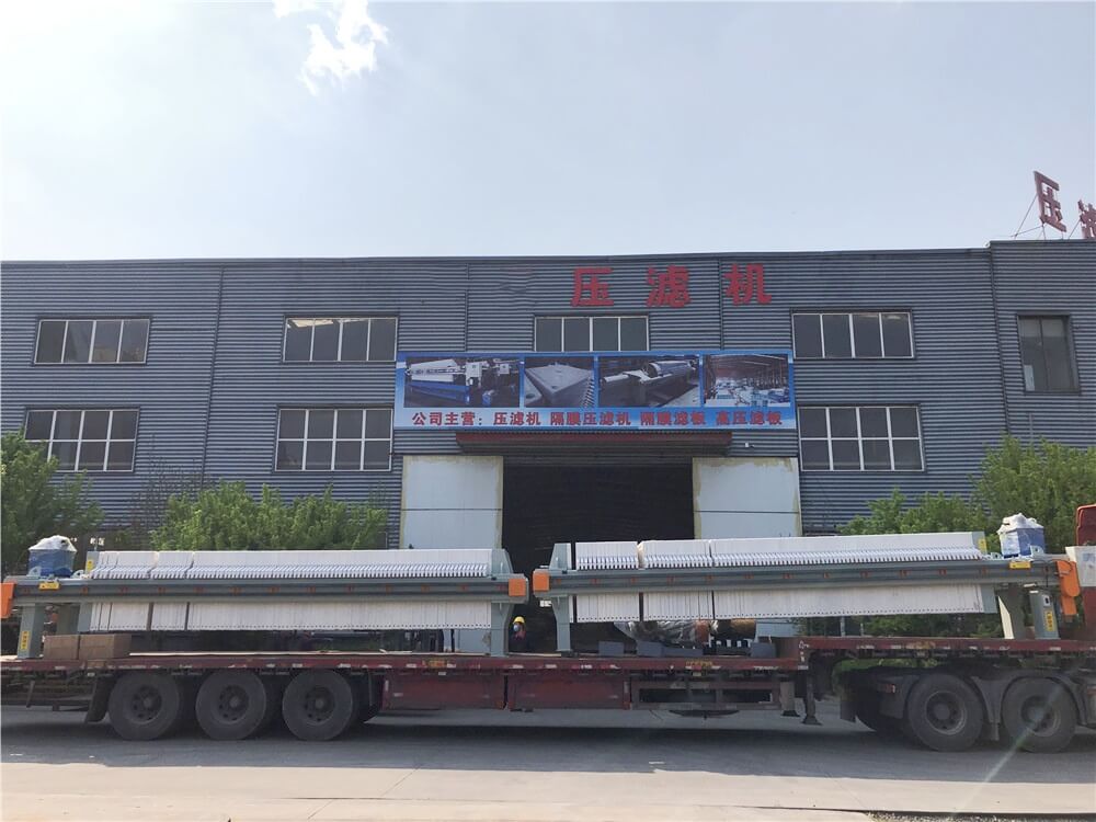 Plate Frame Filter Pres for Wastewater Sludge Dewatering 