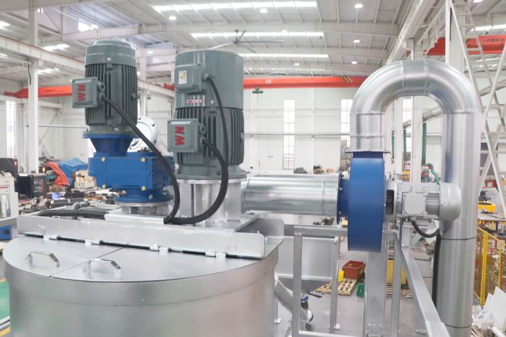 high speed grout mixer with agitator