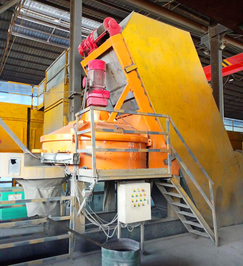 planetary concrete mixer for ceramic mixing