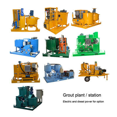 Colloidal grout plant for heavy grouting construction