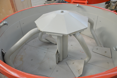 250kg capacity refractory pan mixer