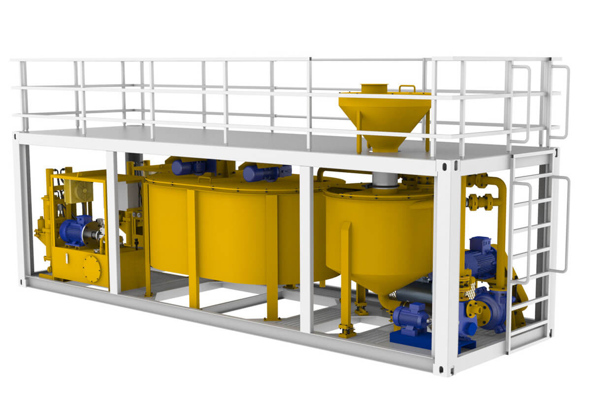 Container Type Grout Batching Plant