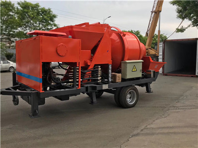 diesel concrete mixer with pump