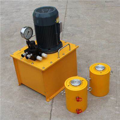 300 ton double acting hydraulic cylinder with electric pump