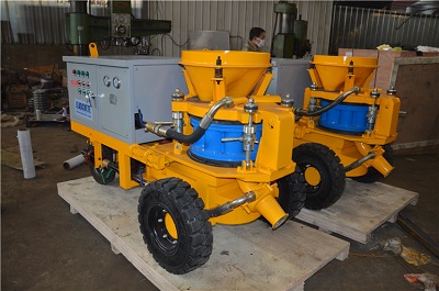 dry concrete spraying machine