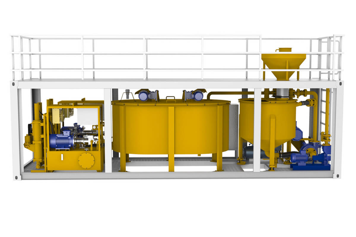 Grout Mixing Plant in a 40GP container