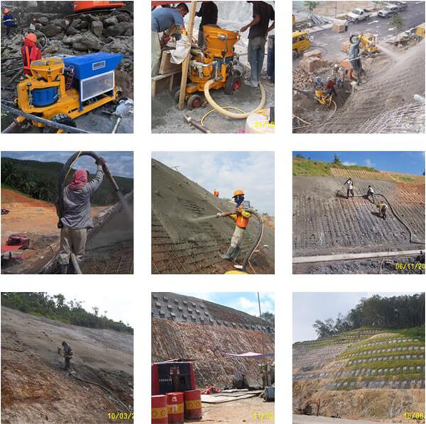 shotcrete pump application