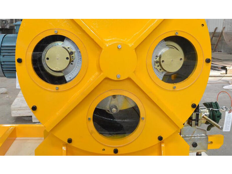 yellow squeeze peristaltic hose pump
