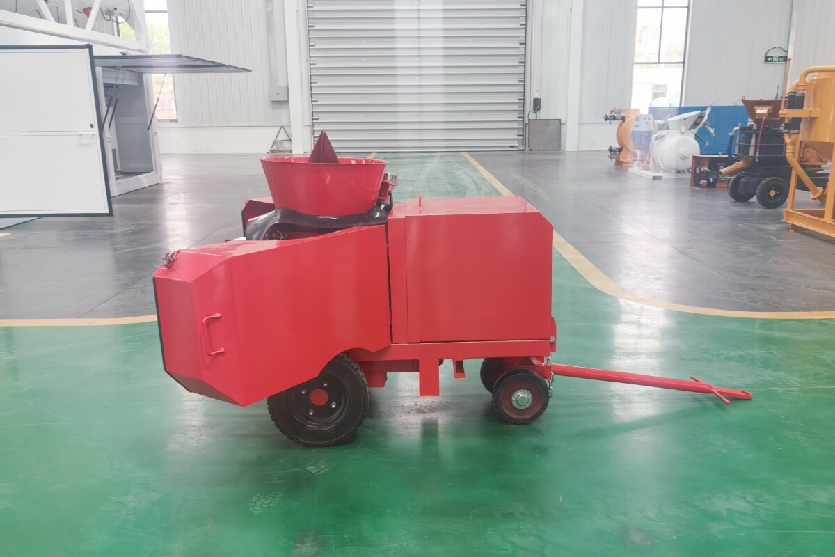 Pneumatic refractory gunning machine