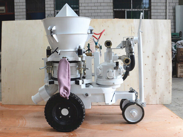 air motor drive refractory gunite machine