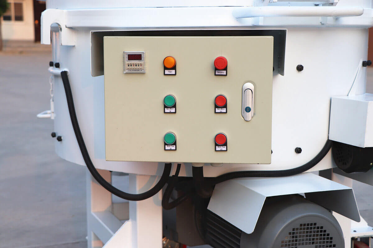 Electric control box of 100kg refractory pan mixer