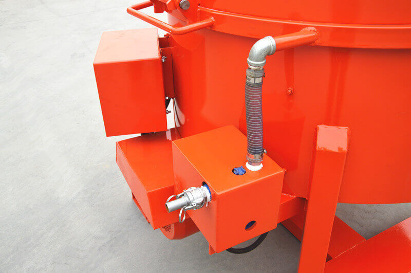 Water pump of 250kg capacity refractory pan mixer