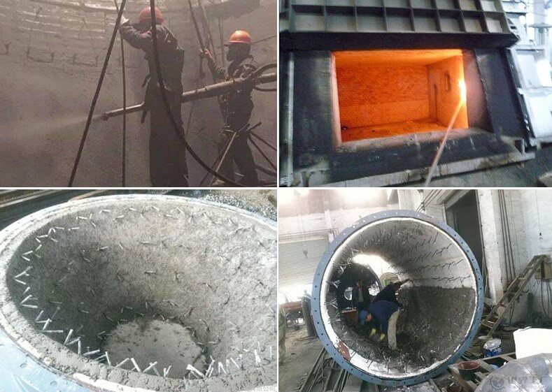 Refractory Gunning Machine For Repairing Furnaces