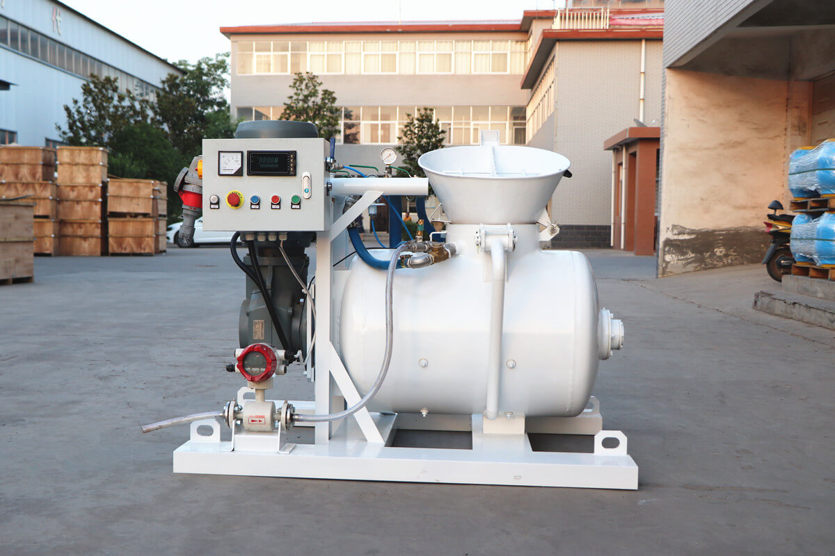 refractory mixing and conveying pump