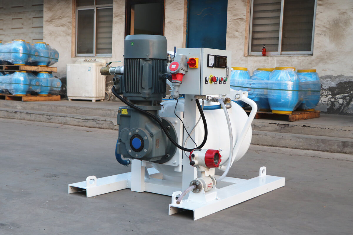 pneumatic refractory mixing pump