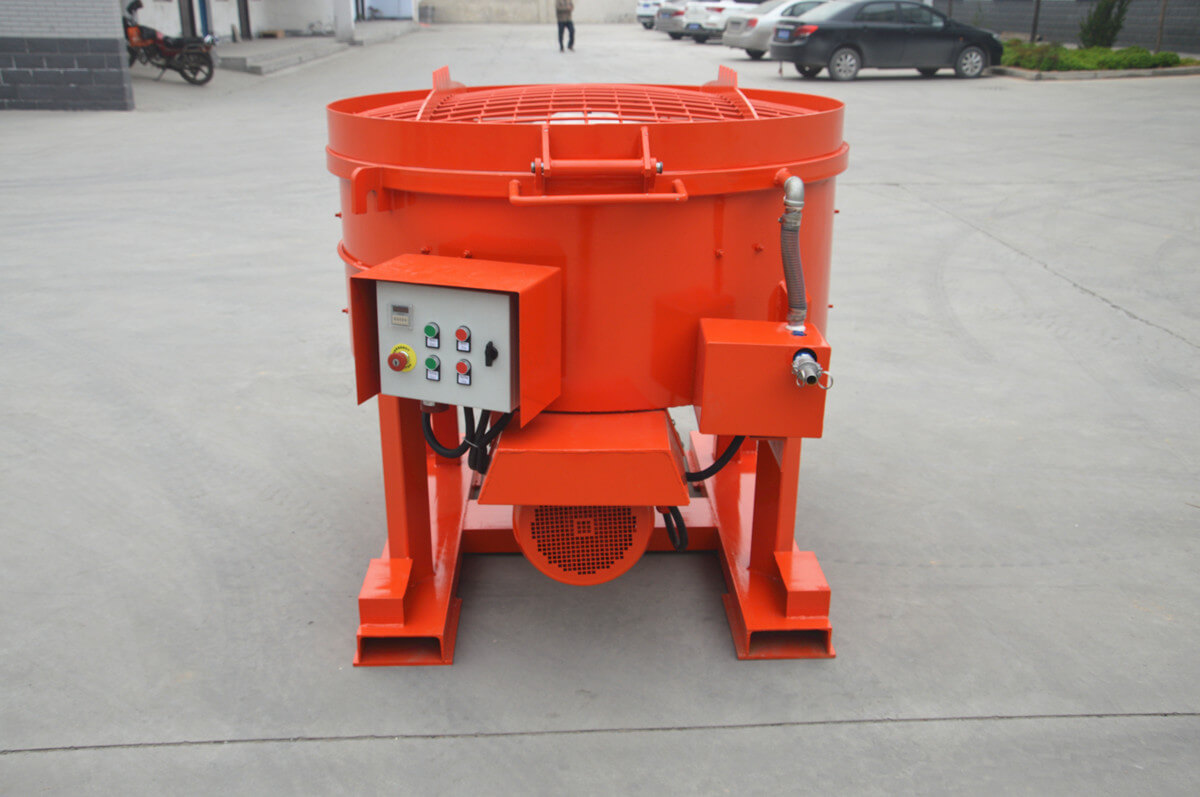 small mobile castable refractory pan mixer for casting coating