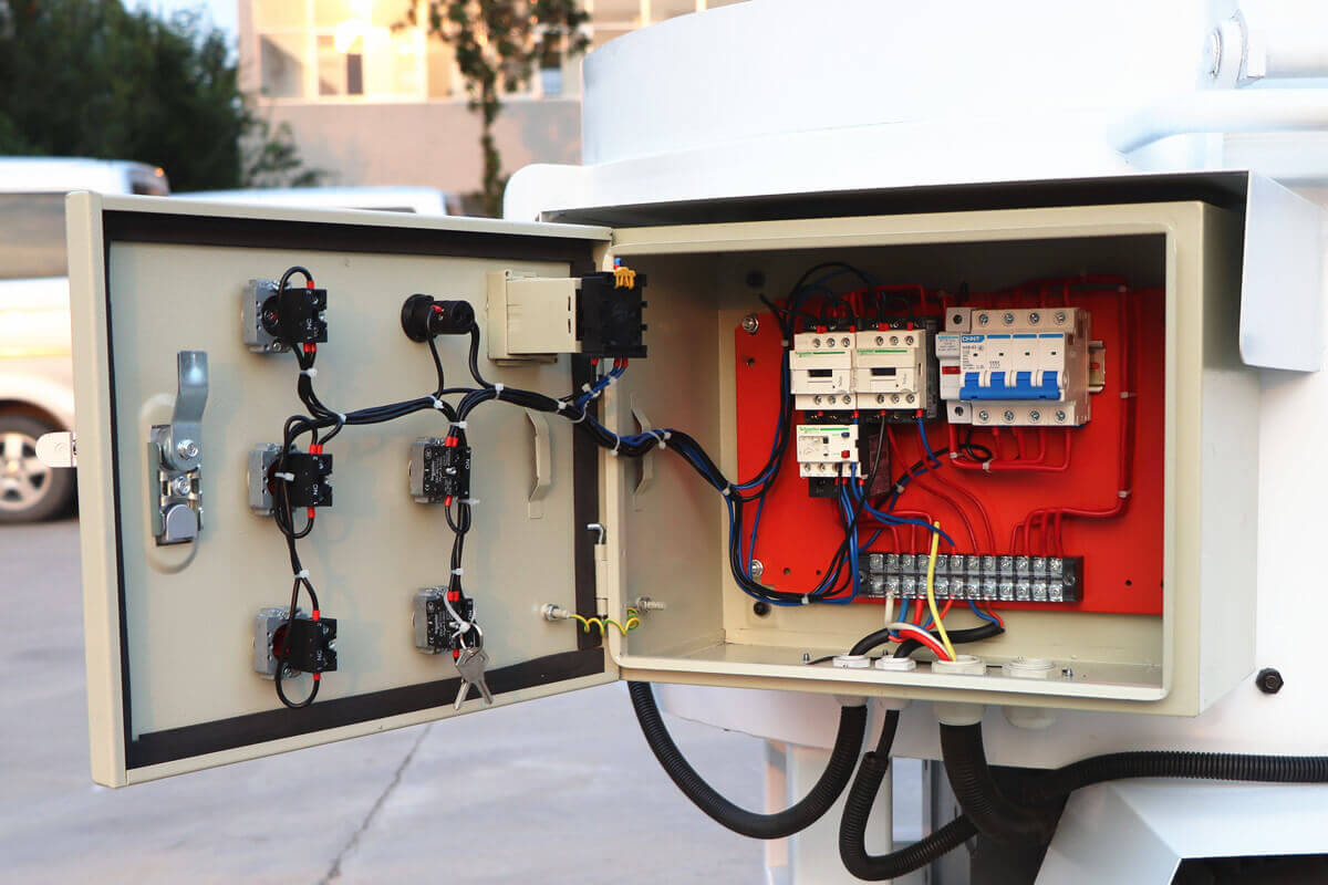 Internal structure of electric control box