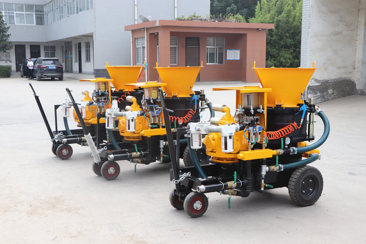 China wet and dry concrete spraying and conveying machine 