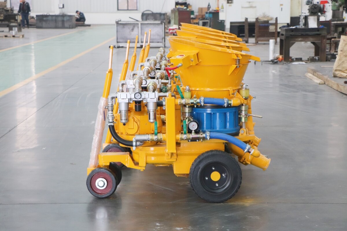 pneumatic gunite machine