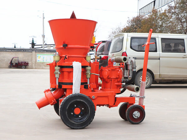 Air motor dry mix shotcrete machine price