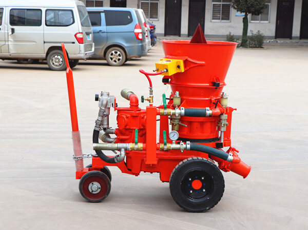 Air motor dry mix shotcrete machine for sale