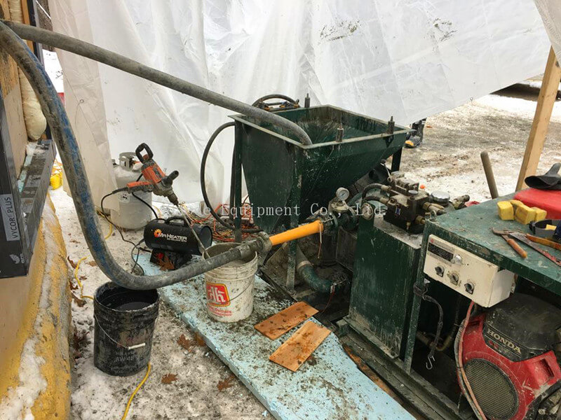 shotcrete pump for building dome, swimming pool