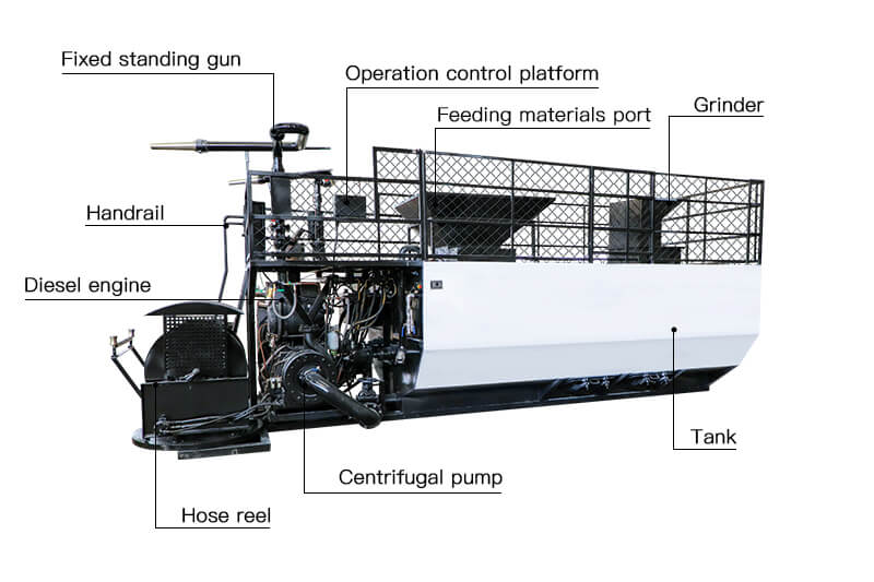 large capacity tank size hydroseeder
