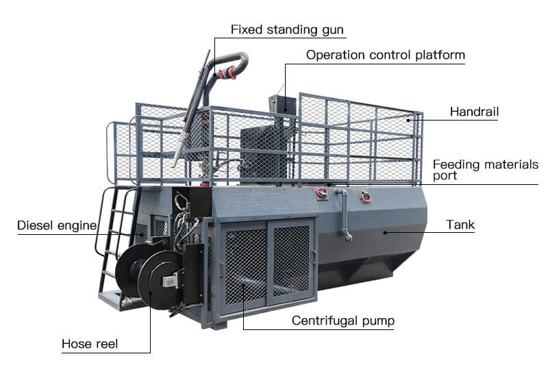 5000liter tank capacity hydroseeder