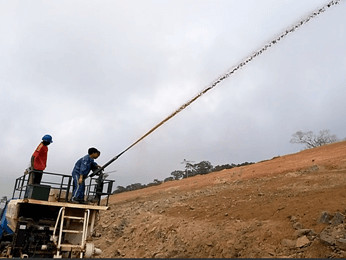 Hydro seeding system for soil erosion control