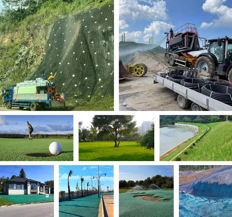 commercial hydroseeder application cases